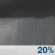 Thursday Night: A slight chance of rain showers. Mostly cloudy, with a low around 60. North northeast wind 1 to 5 mph. Chance of precipitation is 20%. New rainfall amounts less than a tenth of an inch possible. Thursday Night: Slight Chance Rain Showers